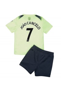 Manchester City Joao Cancelo #7 Babytruitje 3e tenue Kind 2022-23 Korte Mouw (+ Korte broeken)